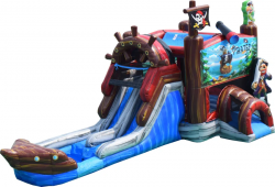 Pirate Bounce House and Slide Combo (Wet/Dry)