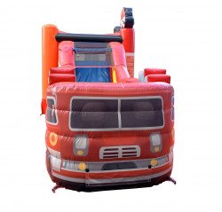 fire truck combo slide 1684947559 Fire Truck Bounce House and Slide Combo (Wet/Dry)