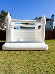 White Bounce House Castle (Dry)