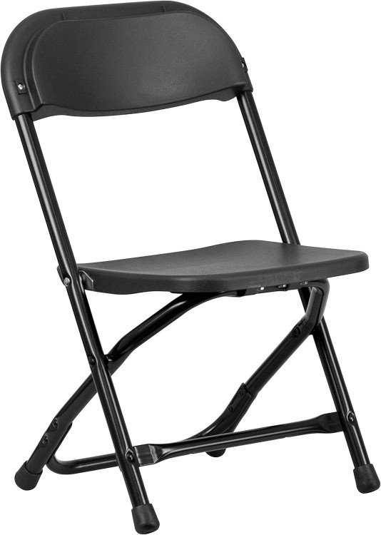 Toddler Black Folding Chair