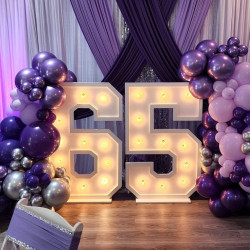 4ft Light Up Marquee Number