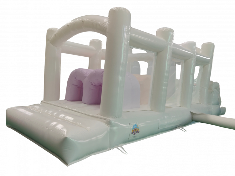 30ft White Pastel Obstacle Course