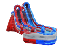 20 blazin curved front right view201 1750472421 20ft Fire & Ice Dual Lane Waterslide