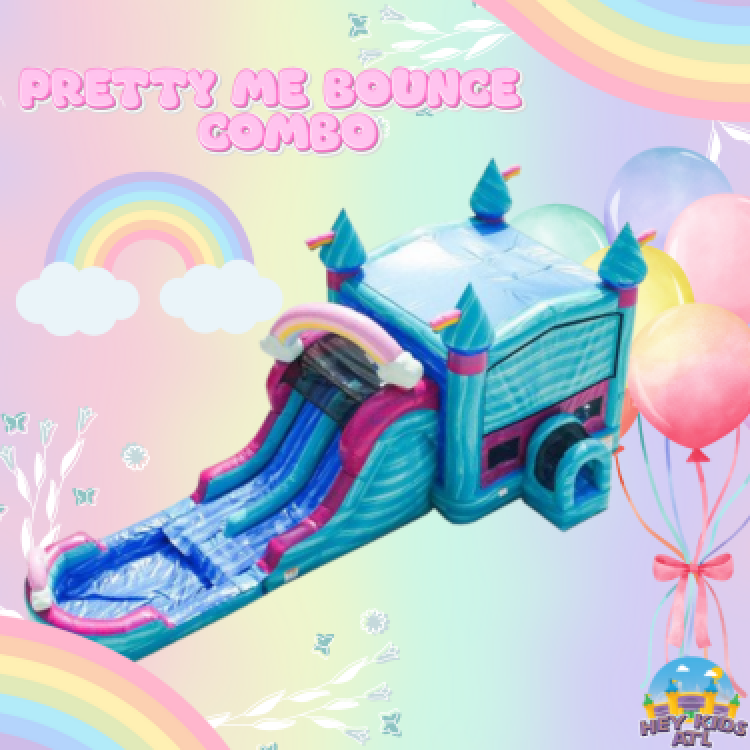Pretty Me Bounce House and Slide Combo (Wet/Dry)
