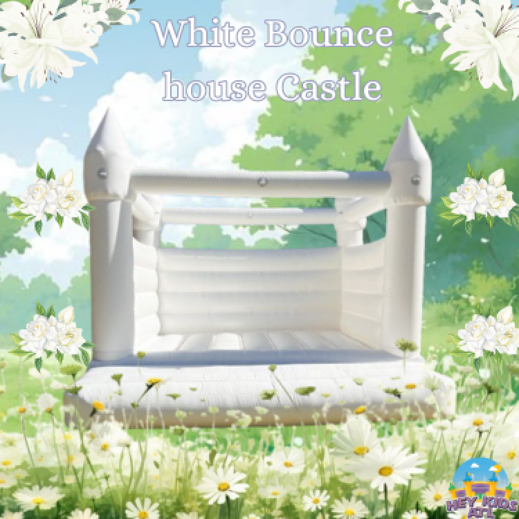 White Bounce House Castle (Dry)