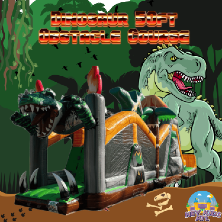 Dinosaur 50ft Obstacle Course (Wet/Dry)