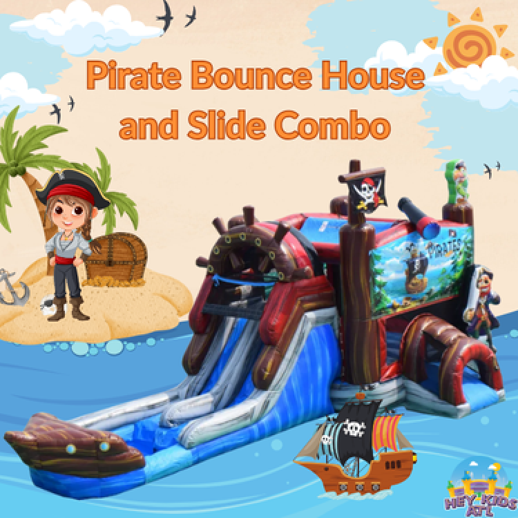 Pirate Bounce House and Slide Combo (Wet/Dry)